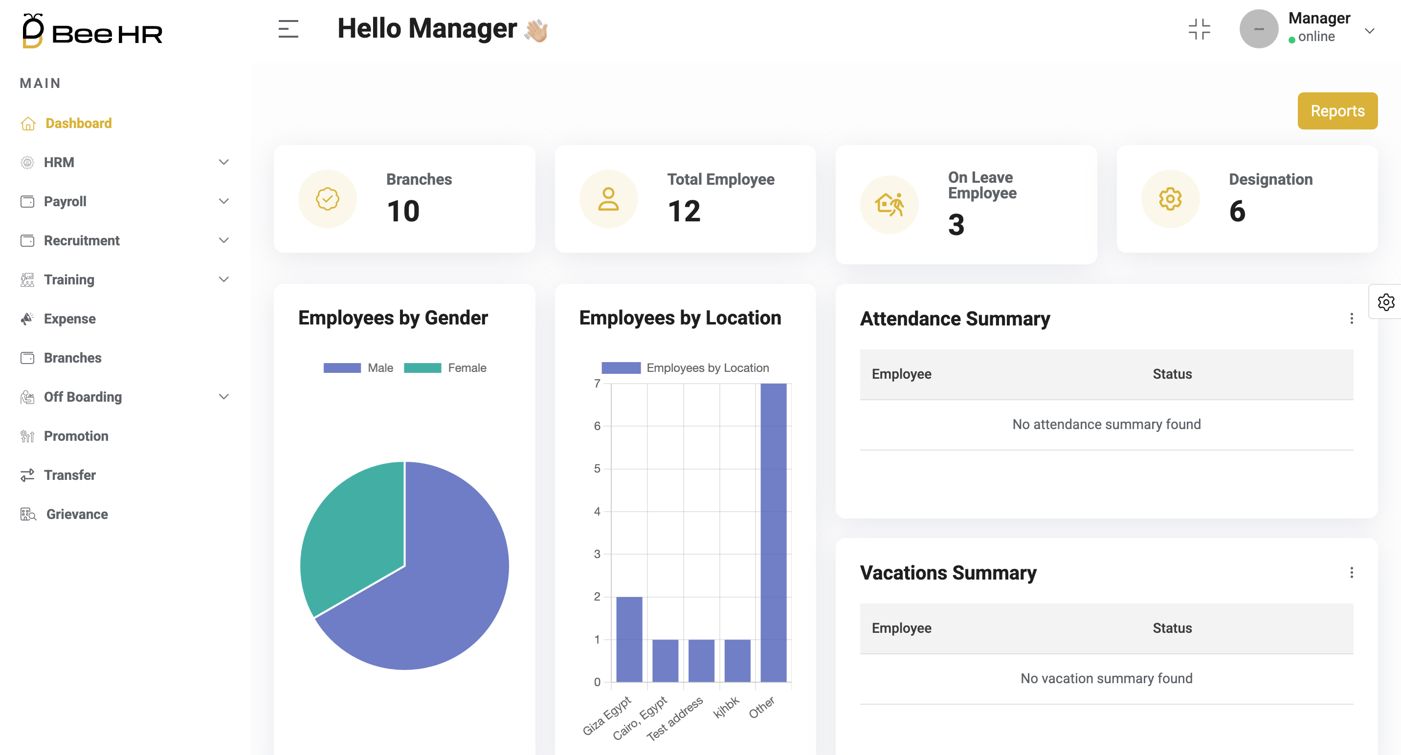 Dashboard Module